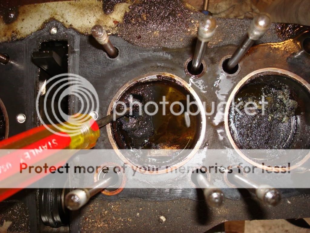 Removing a frozen piston.